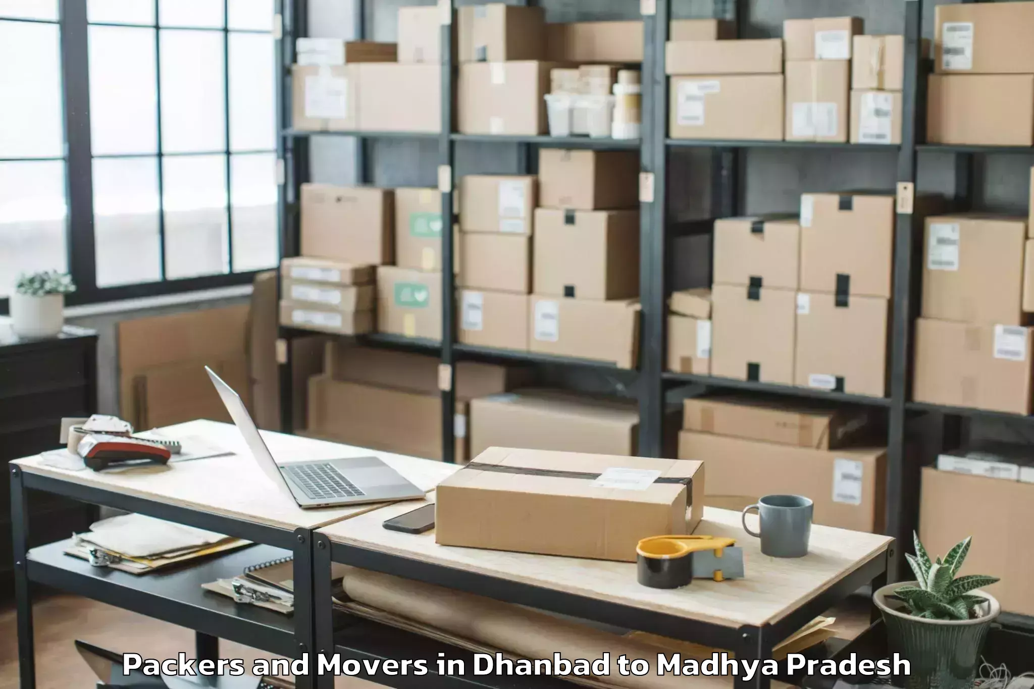 Dhanbad to Berasia Packers And Movers